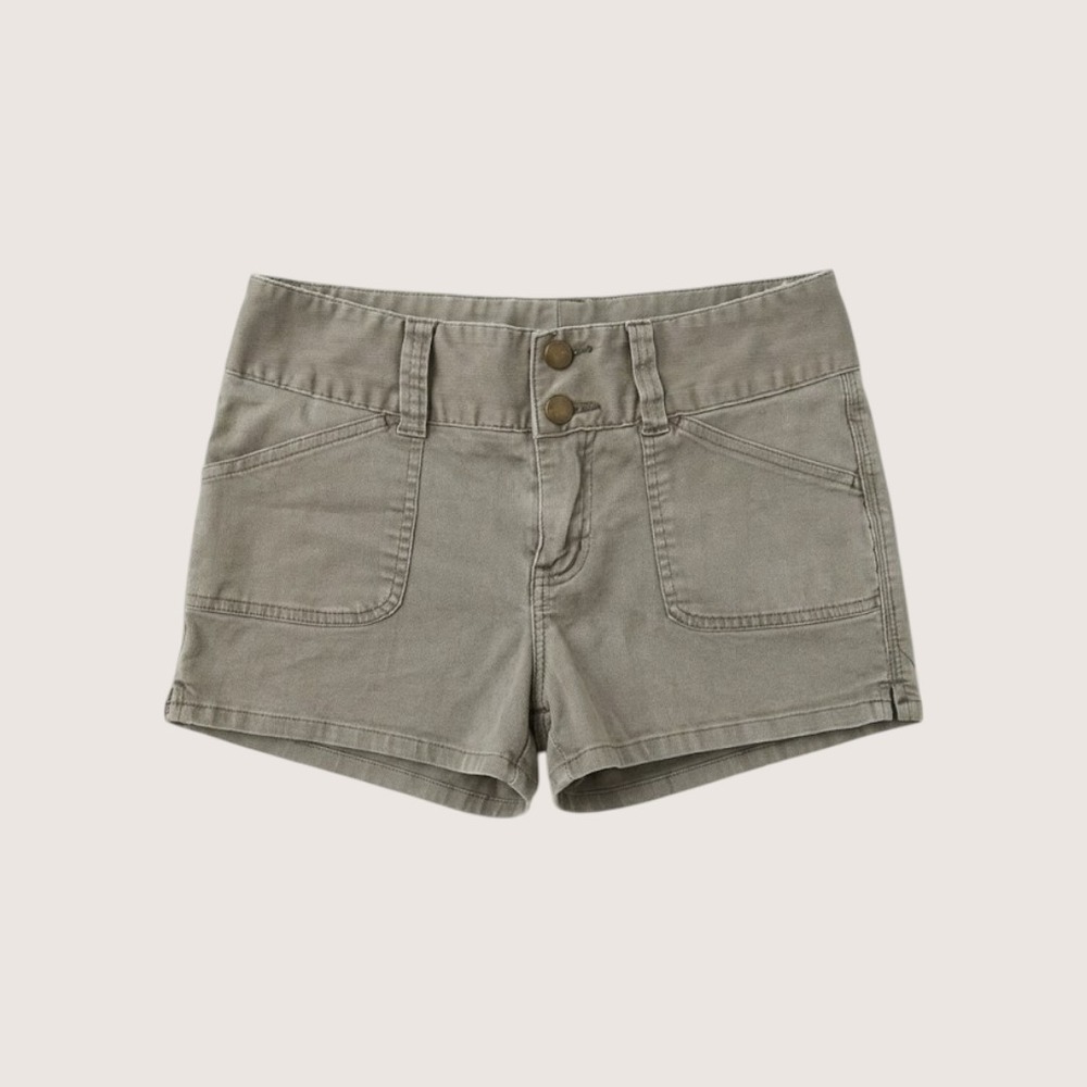 Olive Utility Cargo Shorts Size 7 Casual Summer Vacation Spring